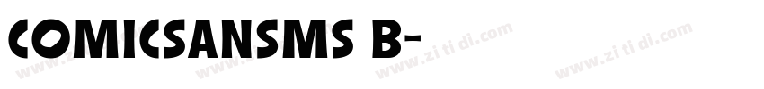 comicSansMS B字体转换